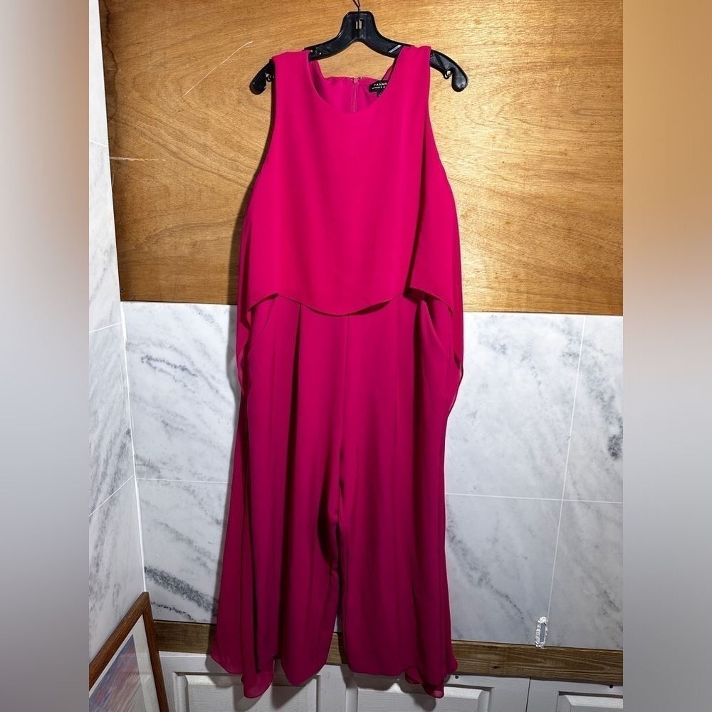 NWT Tahari ASL womens Sleeveless Fly Away Jumpsuit size 16 - Picture 8 of 11